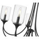 Waddingham 5 Light 27 inch Matte Black Chandelier Ceiling Light